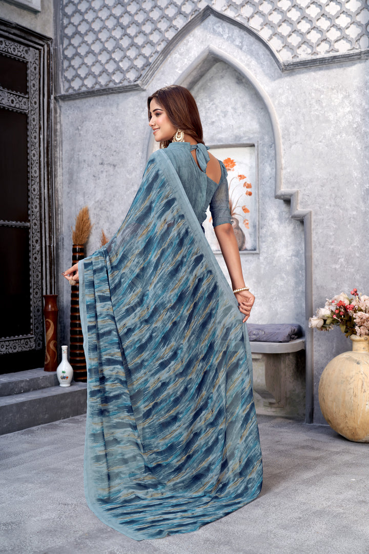 Designer-Printed Weight-Less Saree | Perfect for Weddings and Special Events