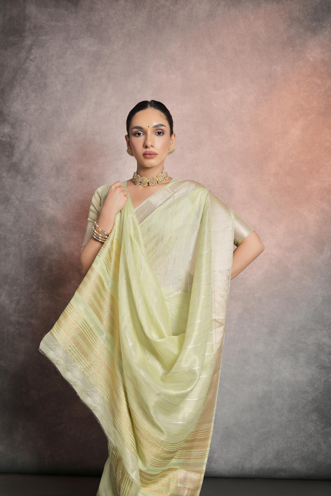 Luxury Resham-Silk Saree | Elegant Woven-Jari Designer for Weddings