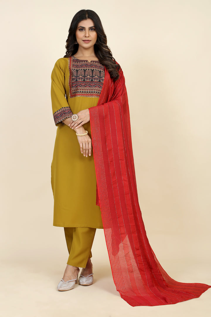 Attractive Readymade Suits | Digital Print Crepe Fabric with Dupatta