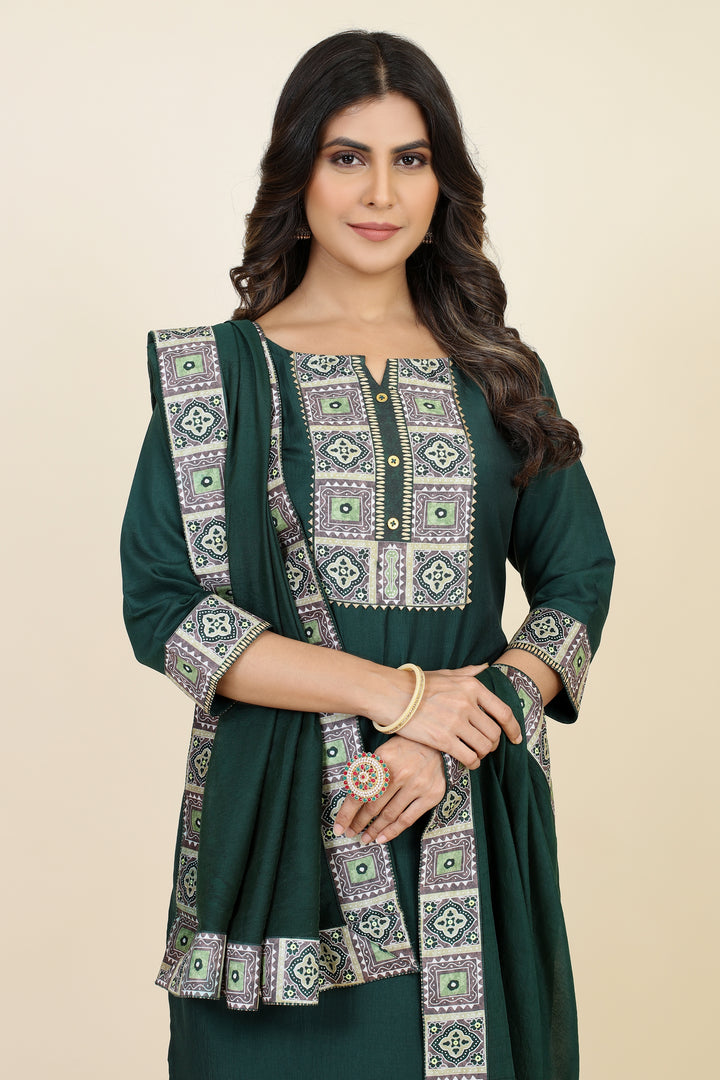 Designer Printed Chinon Silk Readymade Suits | Stylish and Comfortable