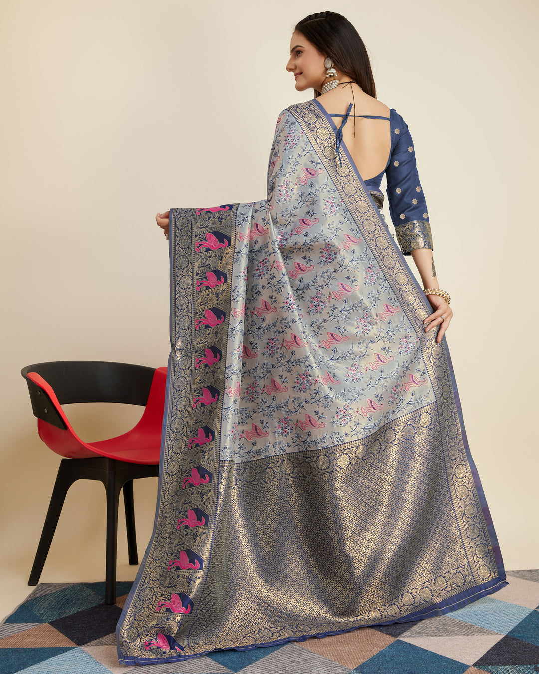 Gorgeous Banarasi Silk Saree with | A Graceful Addition to Your Wardrobe