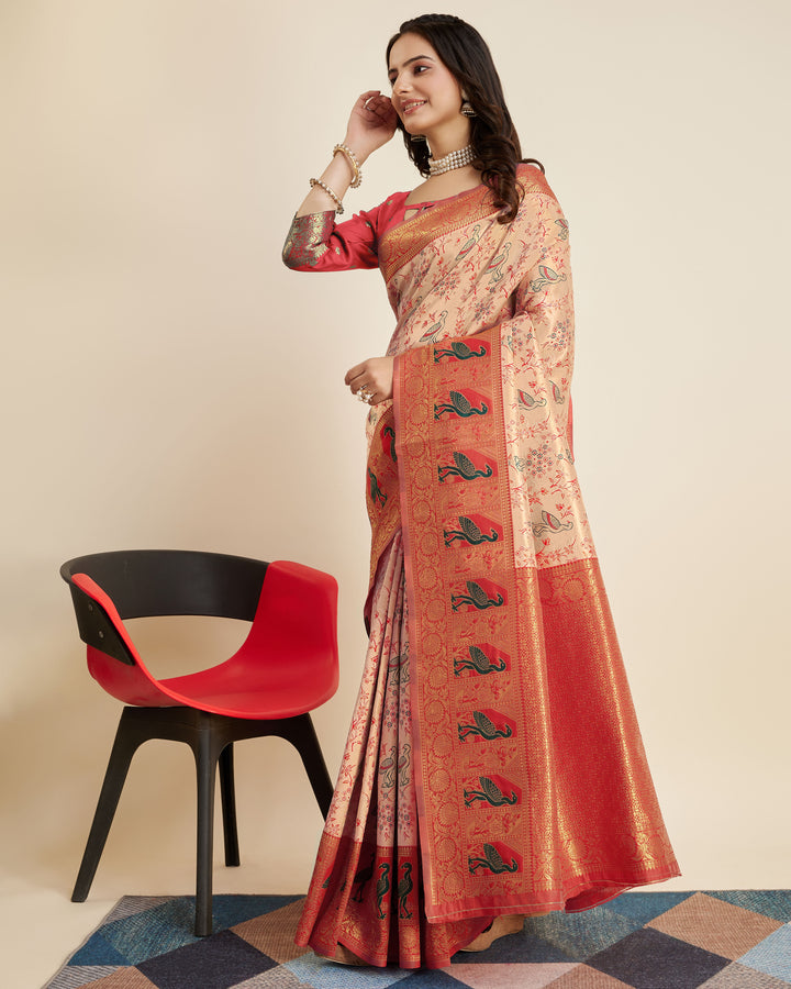 Gorgeous Banarasi Silk Saree with | A Graceful Addition to Your Wardrobe