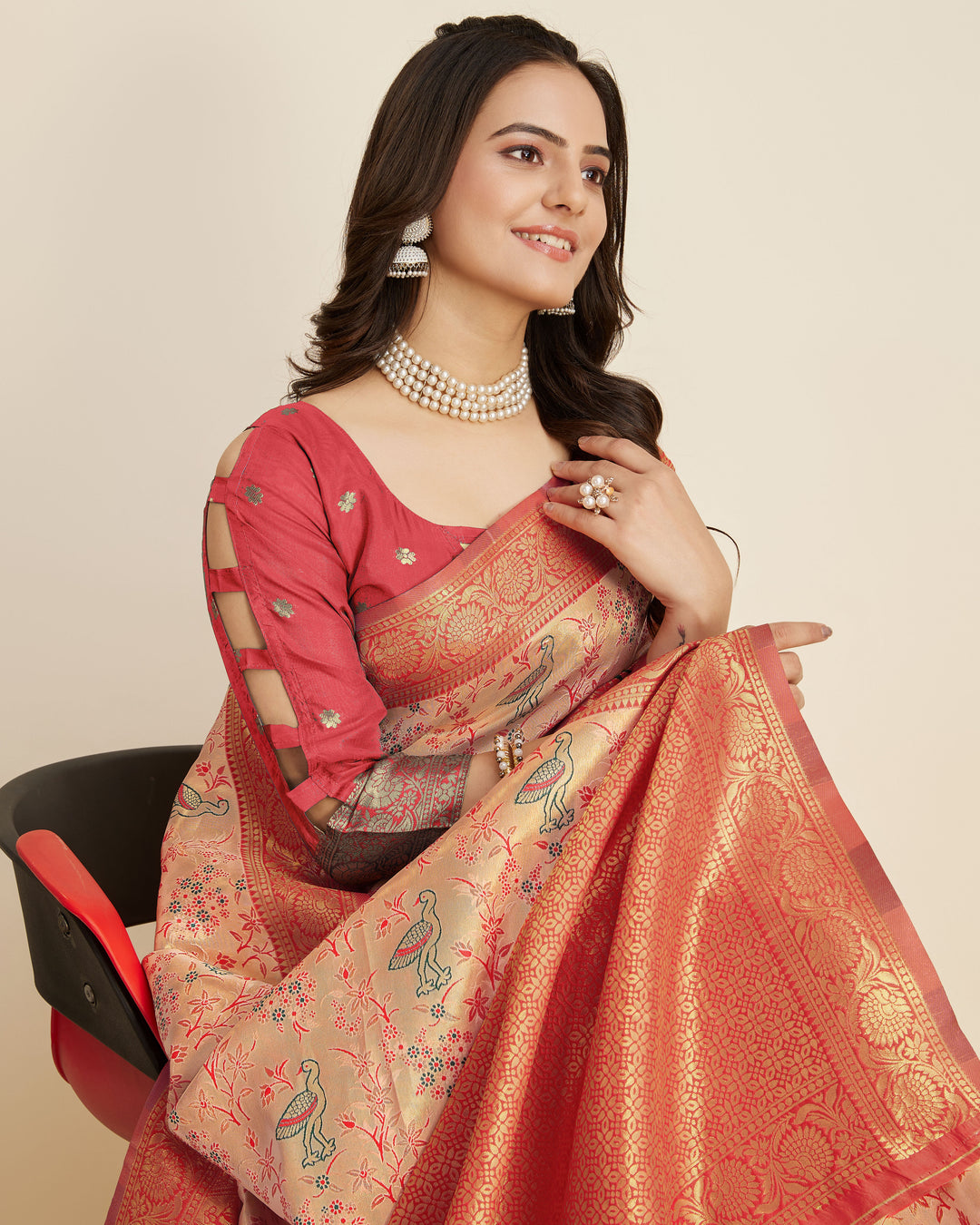 Gorgeous Banarasi Silk Saree with | A Graceful Addition to Your Wardrobe