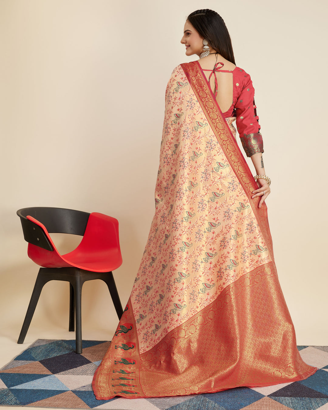 Gorgeous Banarasi Silk Saree with | A Graceful Addition to Your Wardrobe