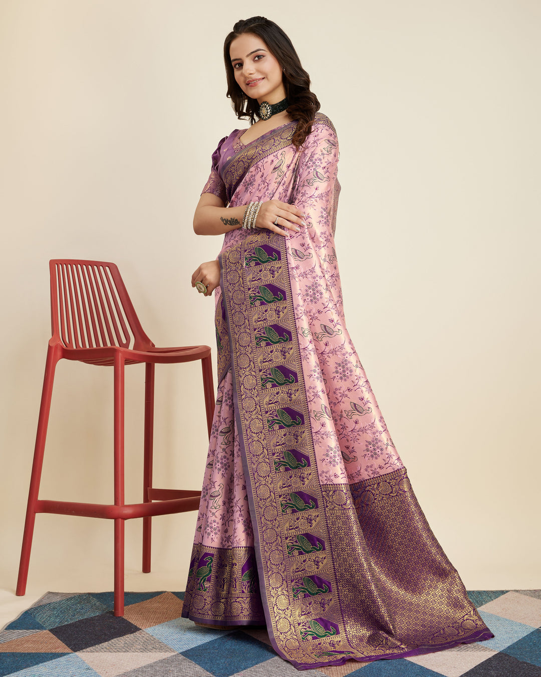 Gorgeous Banarasi Silk Saree with | A Graceful Addition to Your Wardrobe