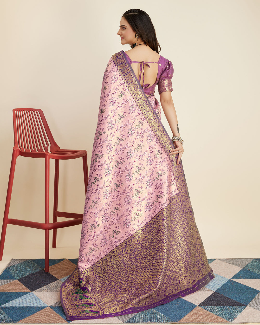 Gorgeous Banarasi Silk Saree with | A Graceful Addition to Your Wardrobe