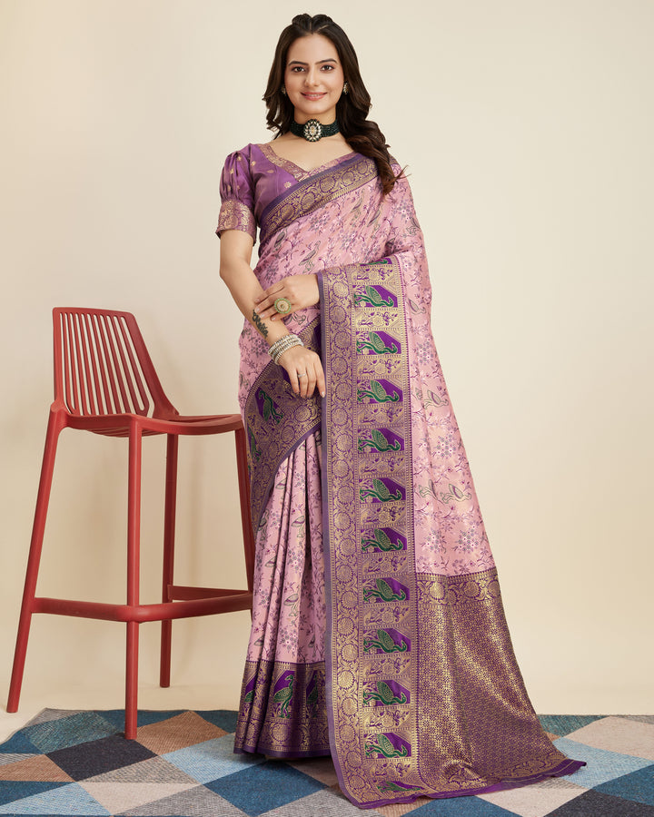 Gorgeous Banarasi Silk Saree with | A Graceful Addition to Your Wardrobe