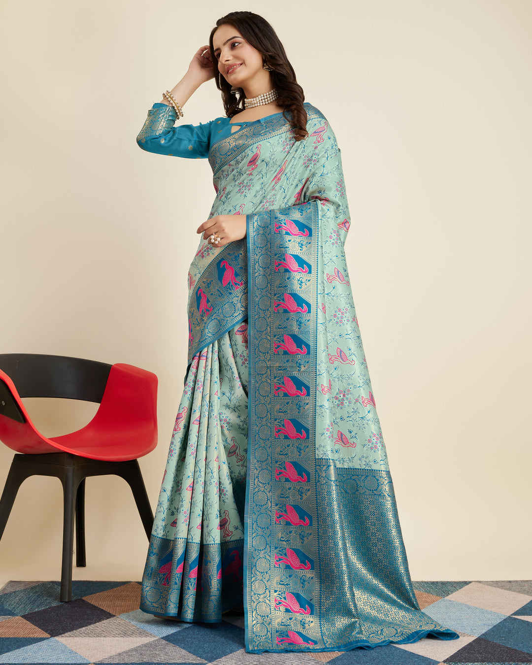 Gorgeous Banarasi Silk Saree with | A Graceful Addition to Your Wardrobe