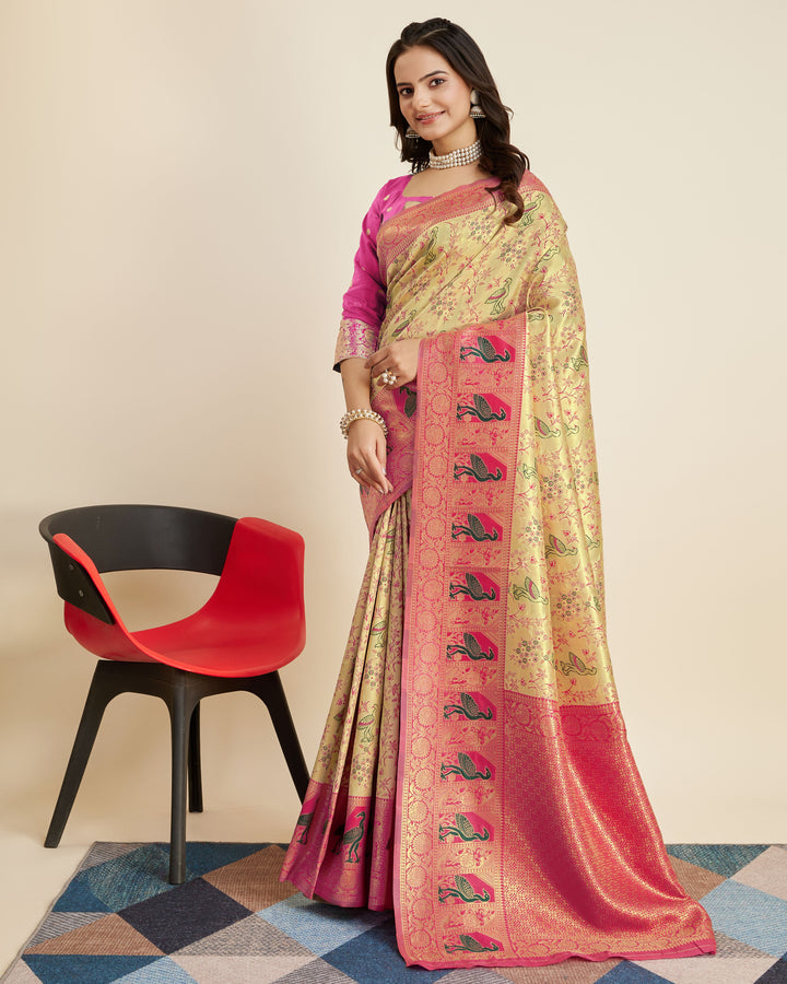 Gorgeous Banarasi Silk Saree with | A Graceful Addition to Your Wardrobe