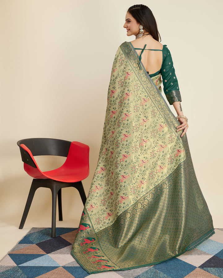 Gorgeous Banarasi Silk Saree with | A Graceful Addition to Your Wardrobe