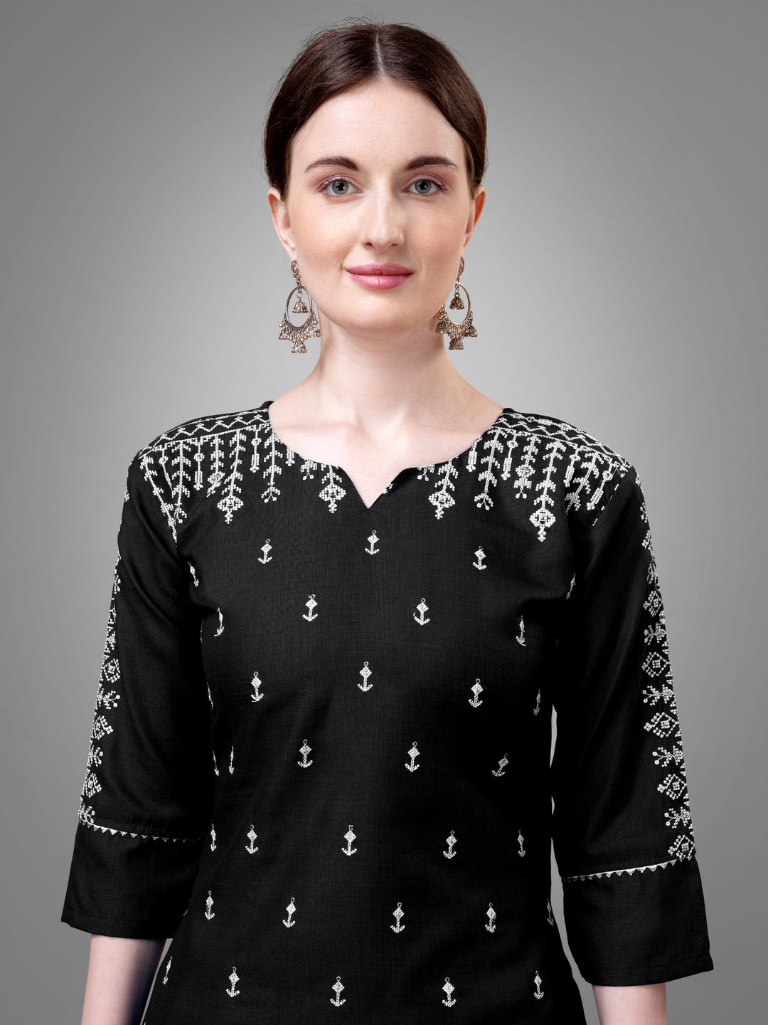 Classic Kurti Set for Women | Printed & Embroidered Elegance