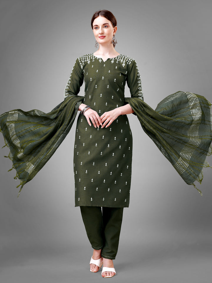 Classic Kurti Set for Women | Printed & Embroidered Elegance