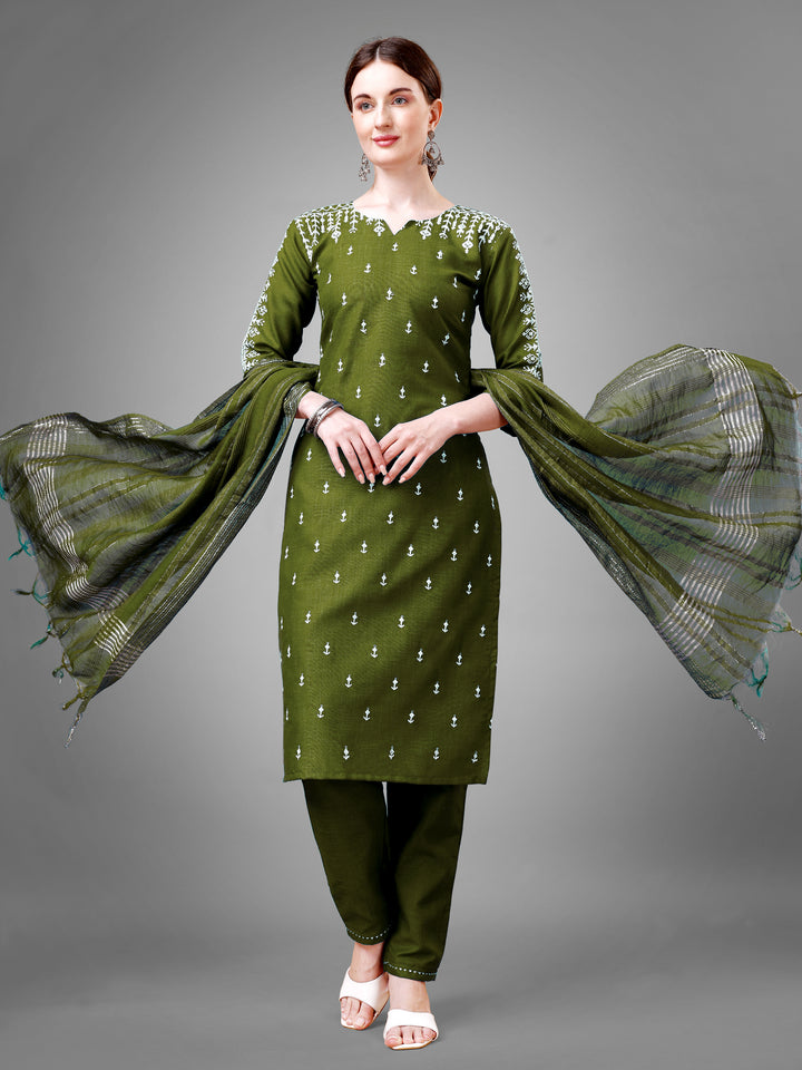 Classic Kurti Set for Women | Printed & Embroidered Elegance