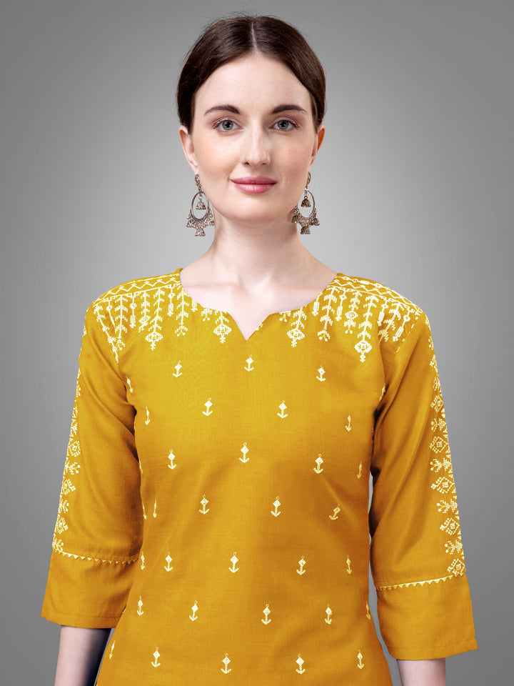 Classic Kurti Set for Women | Printed & Embroidered Elegance