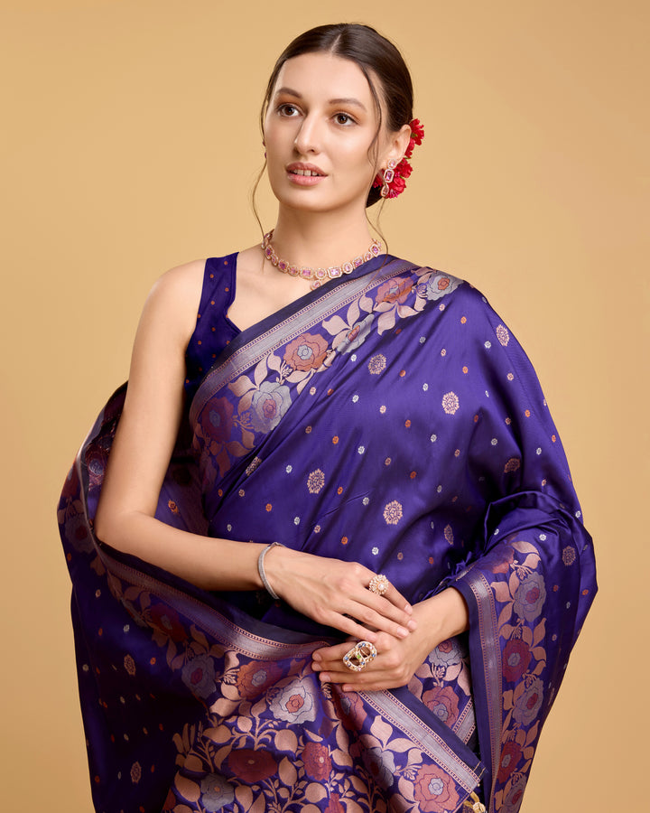 Designer Silk Saree with Jacquard-Jari Weaving | Special Event & Festive Wear