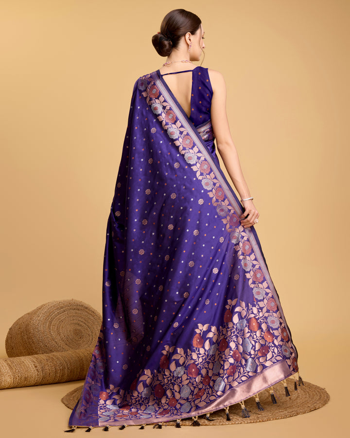 Designer Silk Saree with Jacquard-Jari Weaving | Special Event & Festive Wear