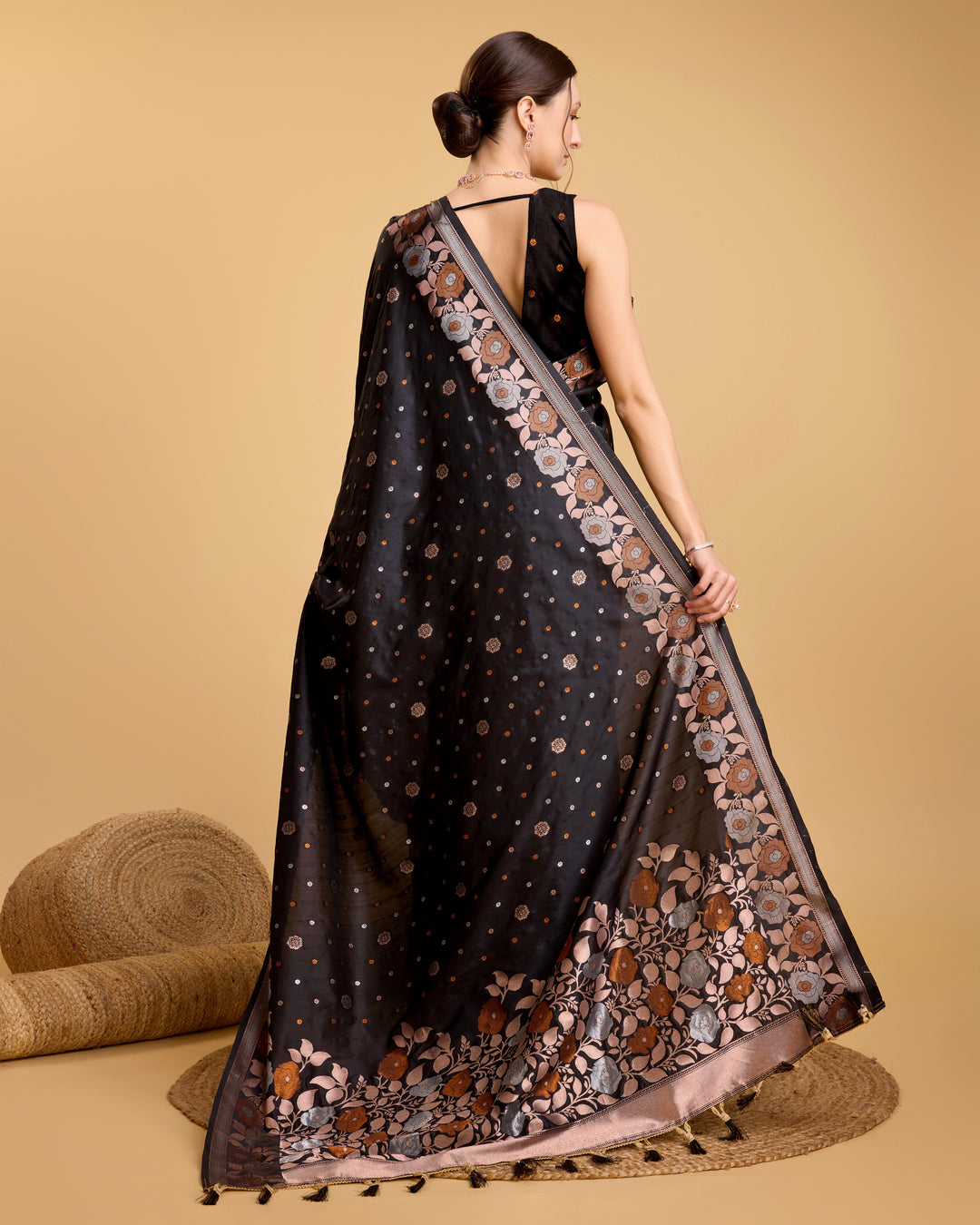 Designer Silk Saree with Jacquard-Jari Weaving | Special Event & Festive Wear