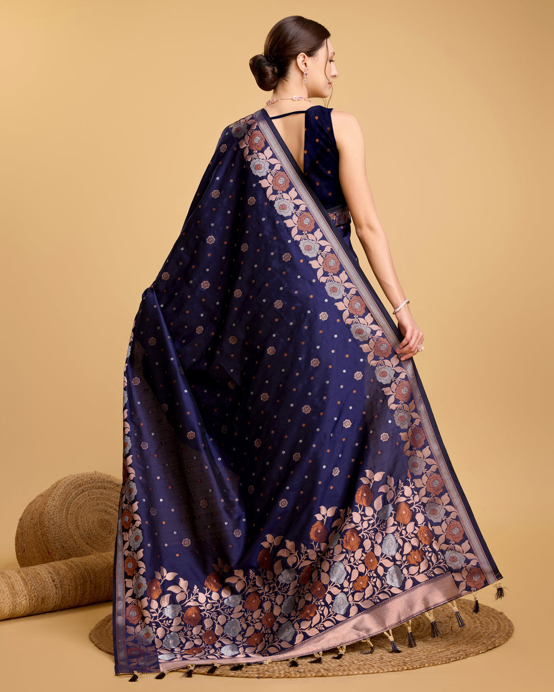 Designer Silk Saree with Jacquard-Jari Weaving | Special Event & Festive Wear