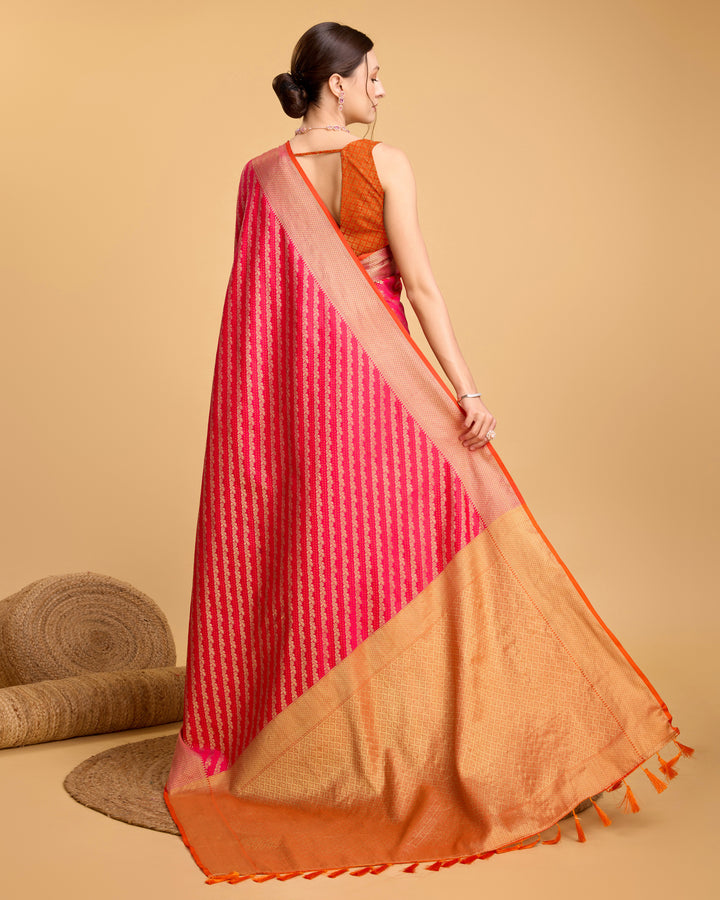 Designer Patola Silk Saree | Jacquard Weaving for Special Events & Festivities