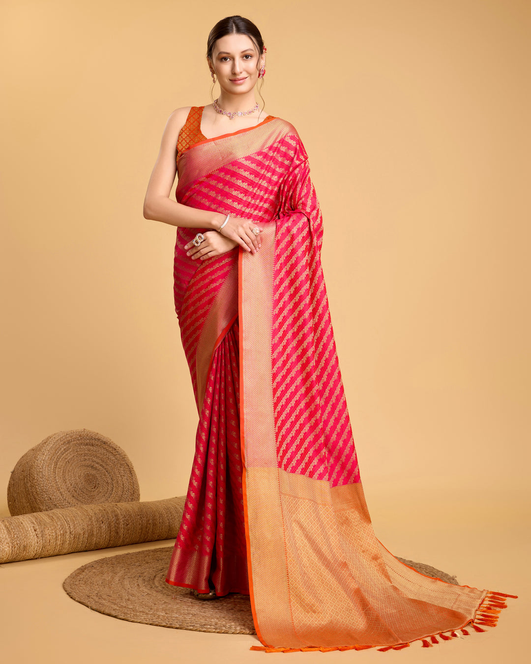 Designer Patola Silk Saree | Jacquard Weaving for Special Events & Festivities