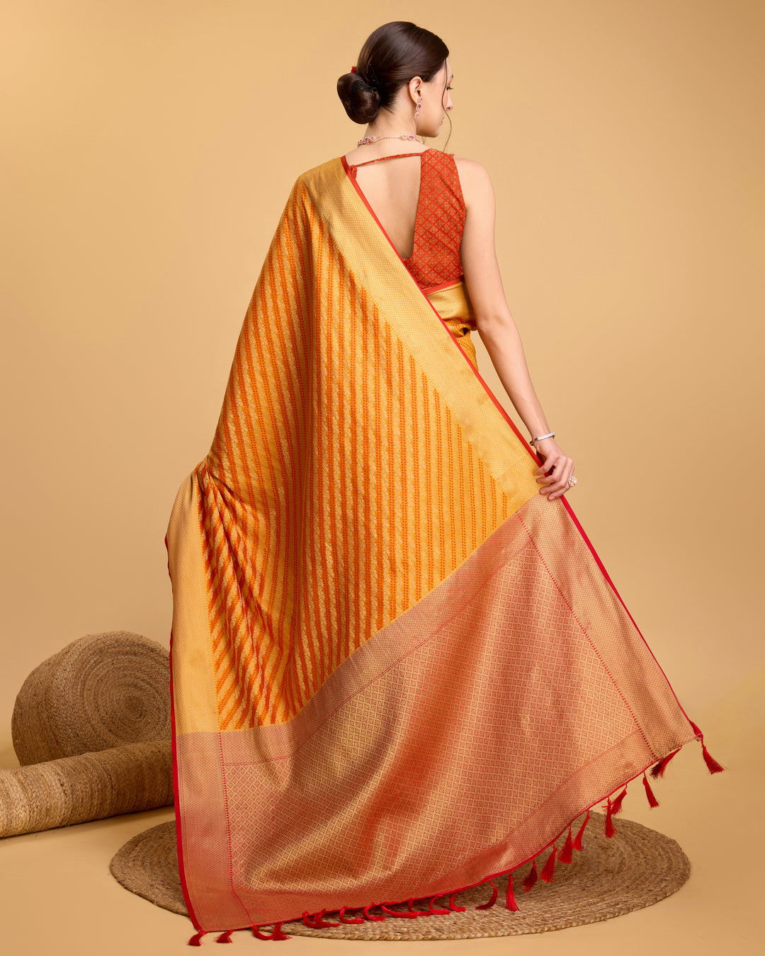 Designer Patola Silk Saree | Jacquard Weaving for Special Events & Festivities