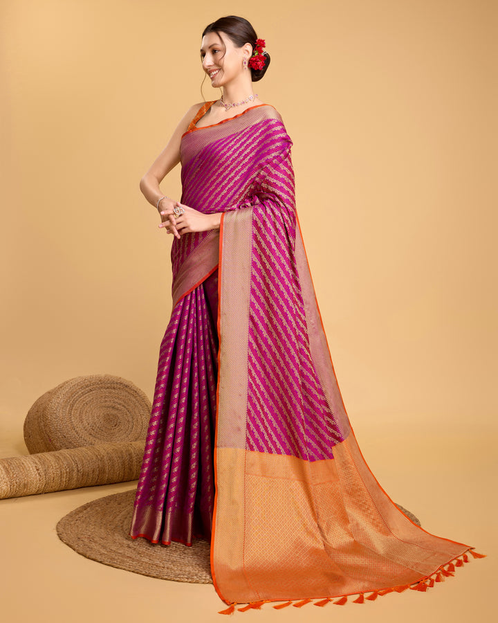 Designer Patola Silk Saree | Jacquard Weaving for Special Events & Festivities