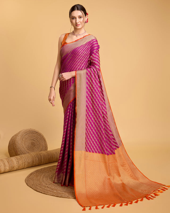 Designer Patola Silk Saree | Jacquard Weaving for Special Events & Festivities