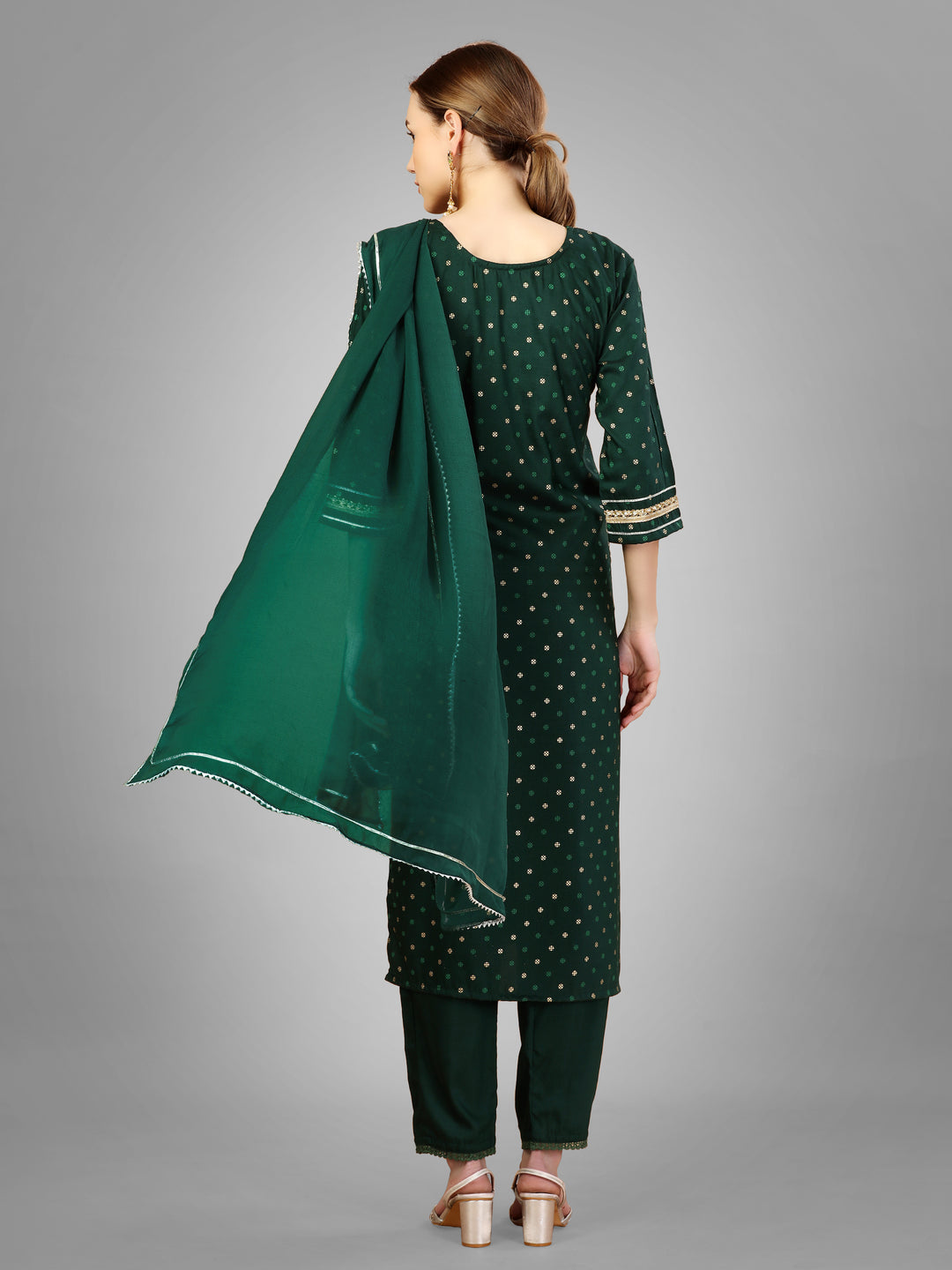 Modern Silk Blend Kurti Set | Exquisite Embroidery & Style