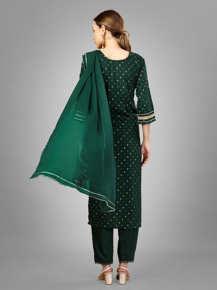 Modern Silk Blend Kurti Set | Exquisite Embroidery & Style