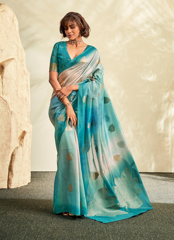 Handloom-Khadi Designer Saree | Festive Party Wear with Unique Weaving