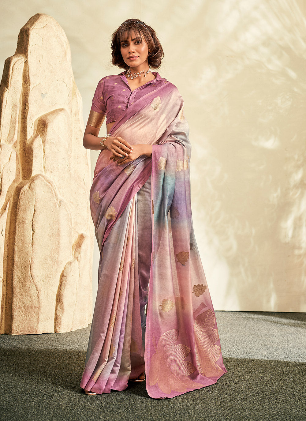 Handloom-Khadi Designer Saree | Festive Party Wear with Unique Weaving