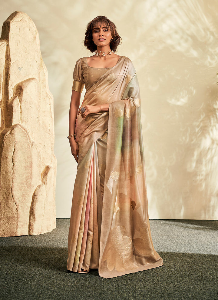 Handloom-Khadi Designer Saree | Festive Party Wear with Unique Weaving