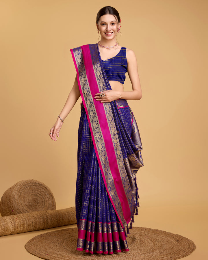 Designer Silk Saree with Jacquard Weaving | Perfect for Weddings & Festive Events