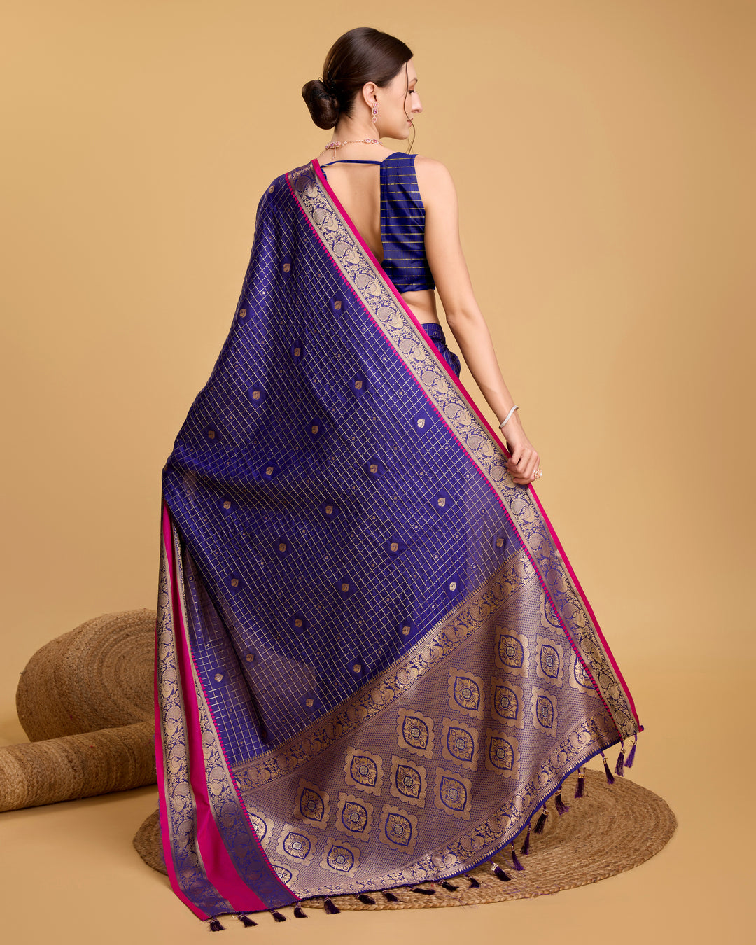 Designer Silk Saree with Jacquard Weaving | Perfect for Weddings & Festive Events