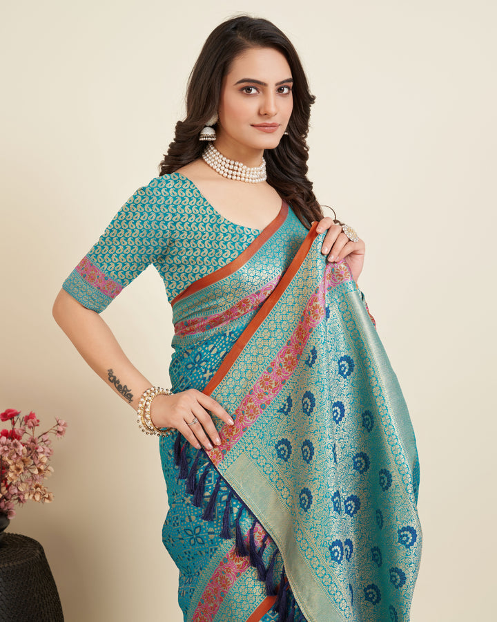 Elegant Patola Silk Saree | Designer Jacquard Weave for Special Events