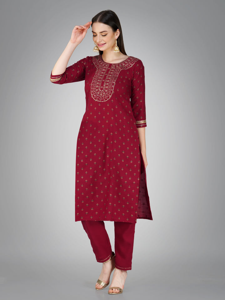 Stylish Cotton Magic Slub | Designer Printed Suit Set for Women