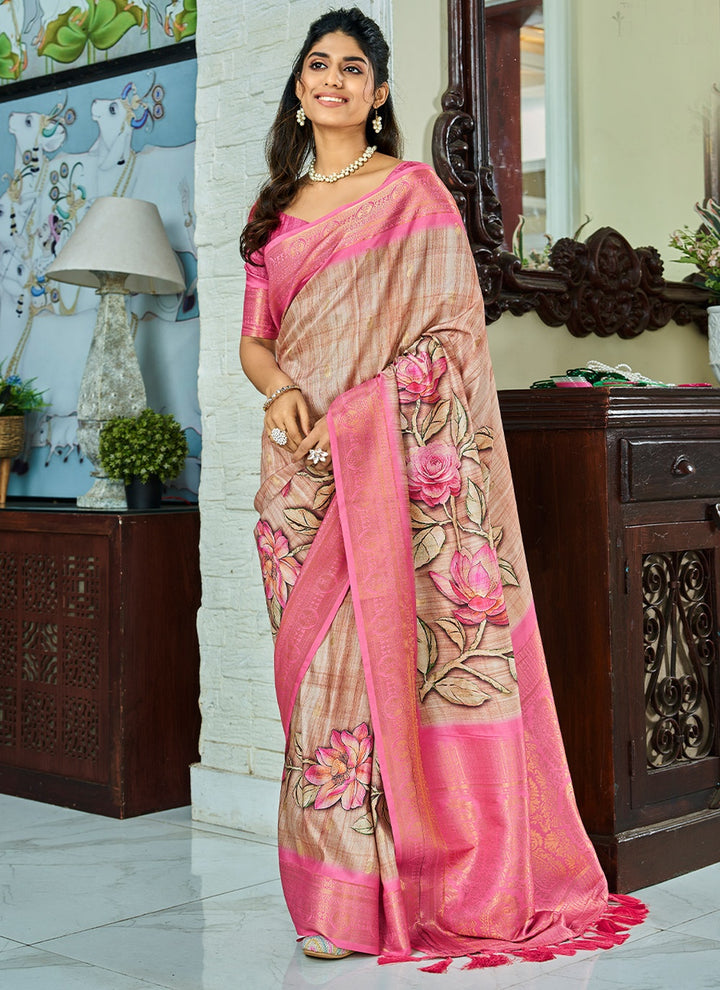 Handloom Kotha Silk Saree | Designer Digital Print for Special Events