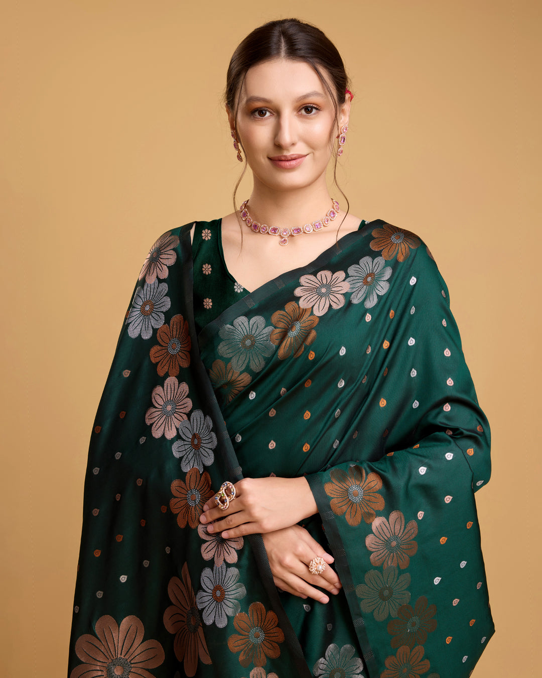 Designer Silk Saree with Jacquard Weaving | Perfect for Weddings & Festive Events