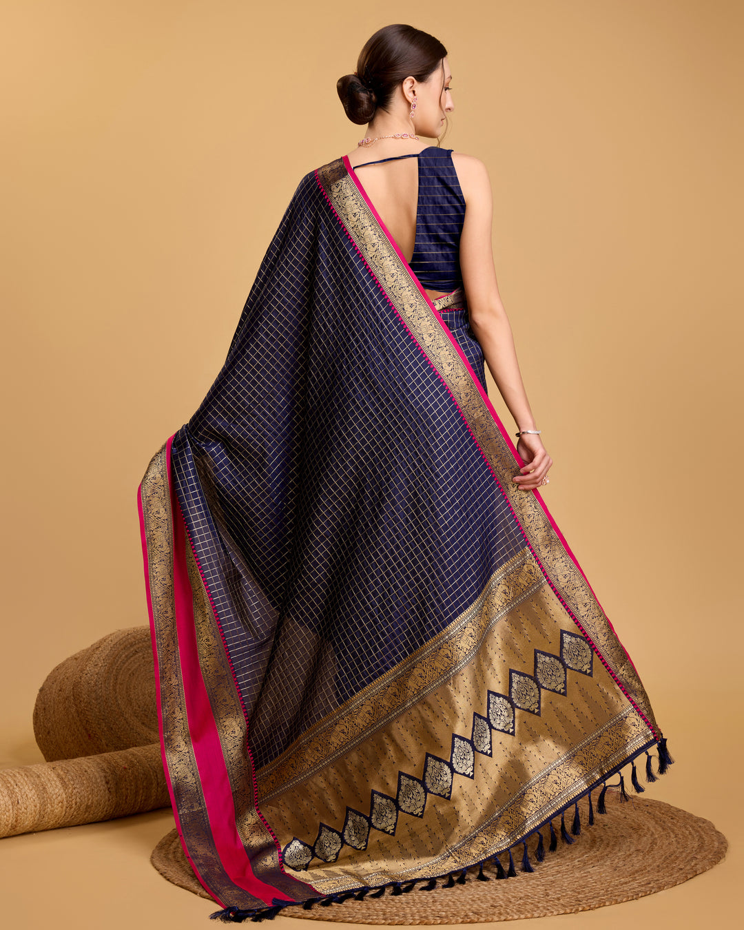 Designer Silk Saree with Jacquard Weaving | Perfect for Weddings and Festive Occasions