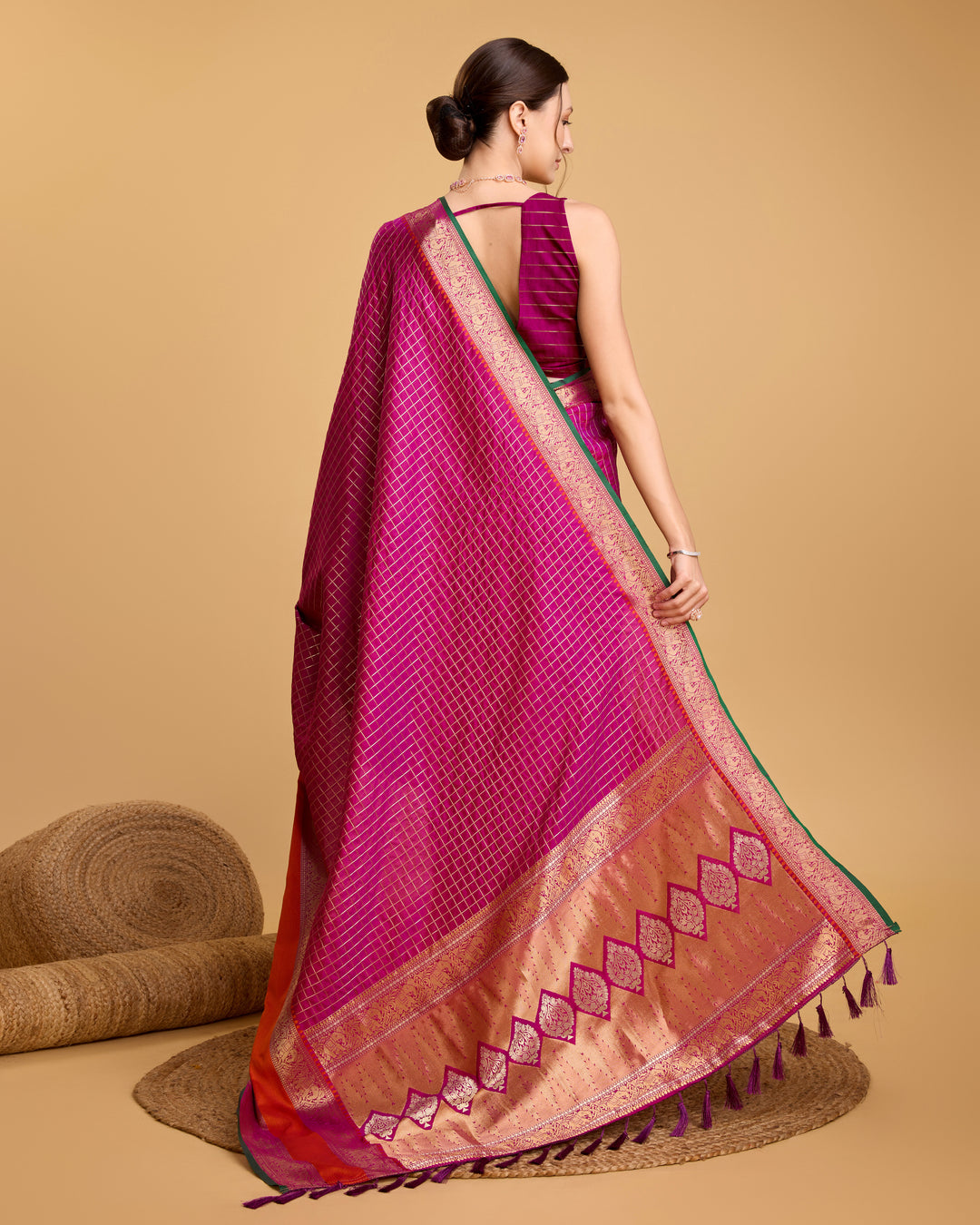 Designer Silk Saree with Jacquard Weaving | Perfect for Weddings and Festive Occasions