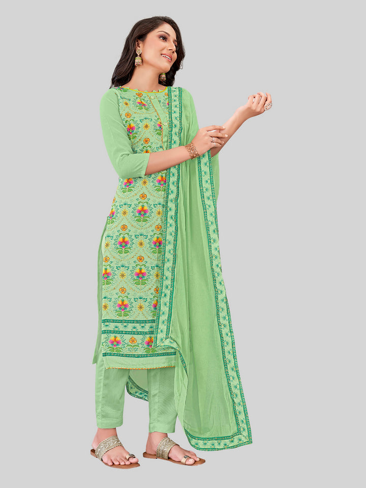 Stylish Kurti Set for Women | Chanderi Silk & Embroidery Festive Look