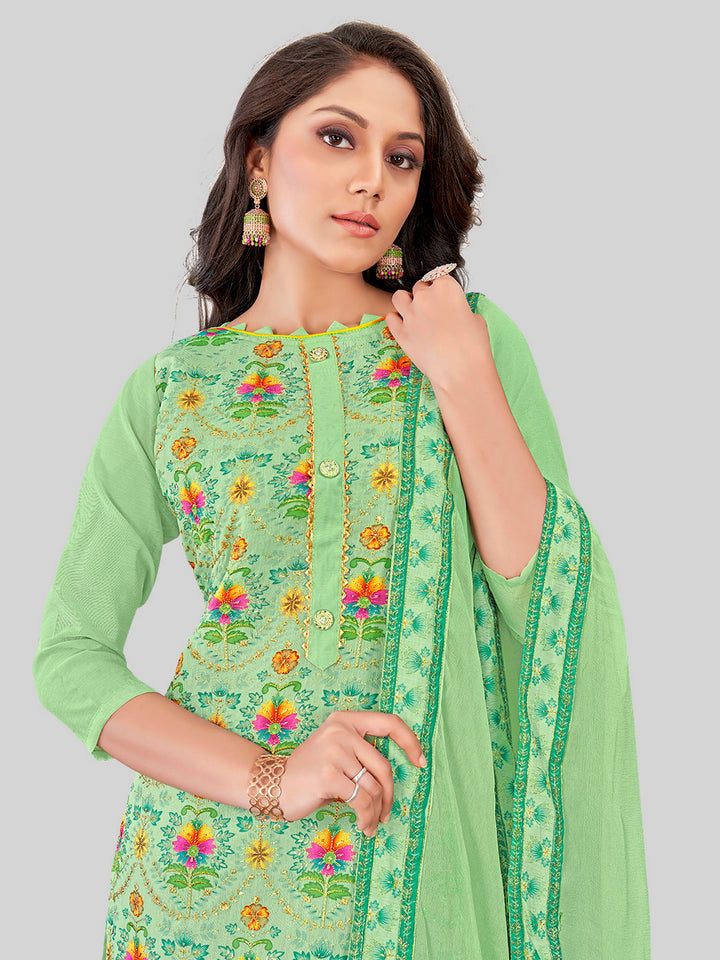 Stylish Kurti Set for Women | Chanderi Silk & Embroidery Festive Look