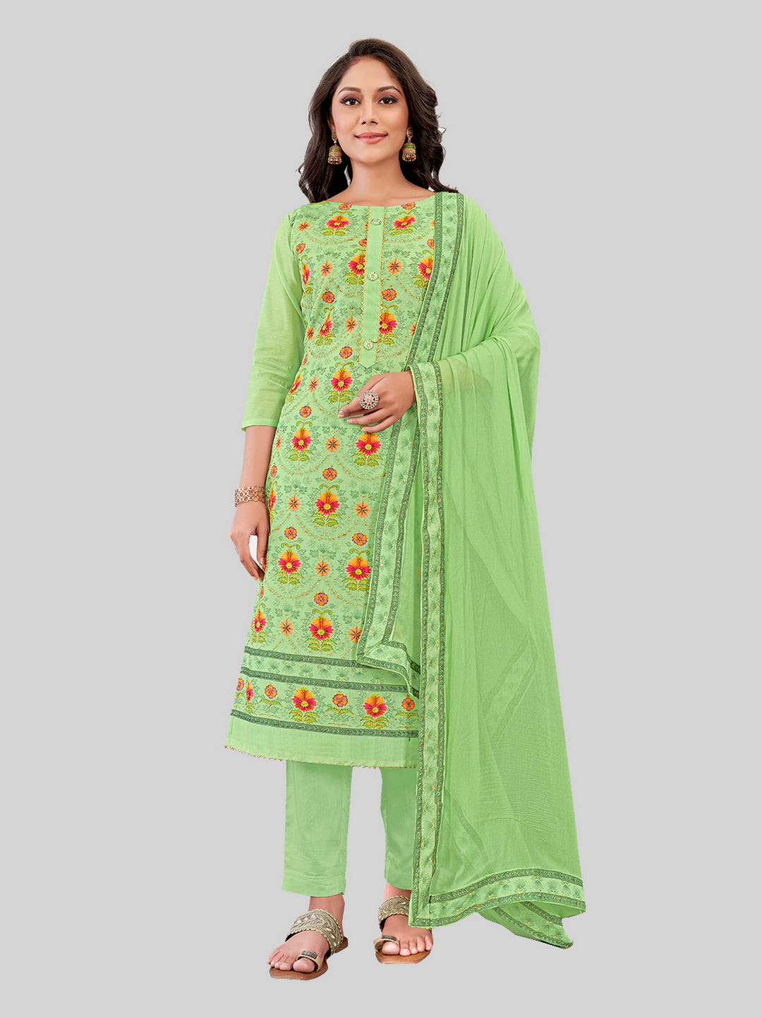 Stylish Kurti Set for Women | Chanderi Silk & Embroidery Festive Look