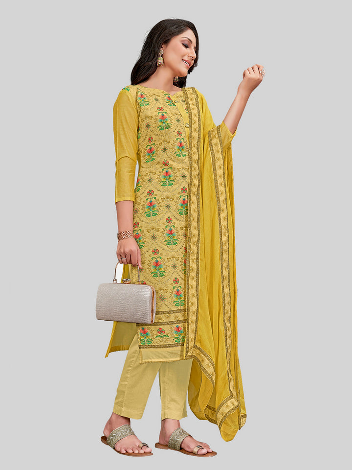 Stylish Kurti Set for Women | Chanderi Silk & Embroidery Festive Look