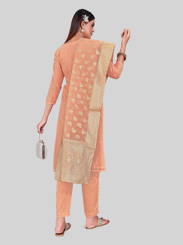 Elegant Kurti Set for Women | Three-Quarter Sleeves & Round Neck | Party Wear