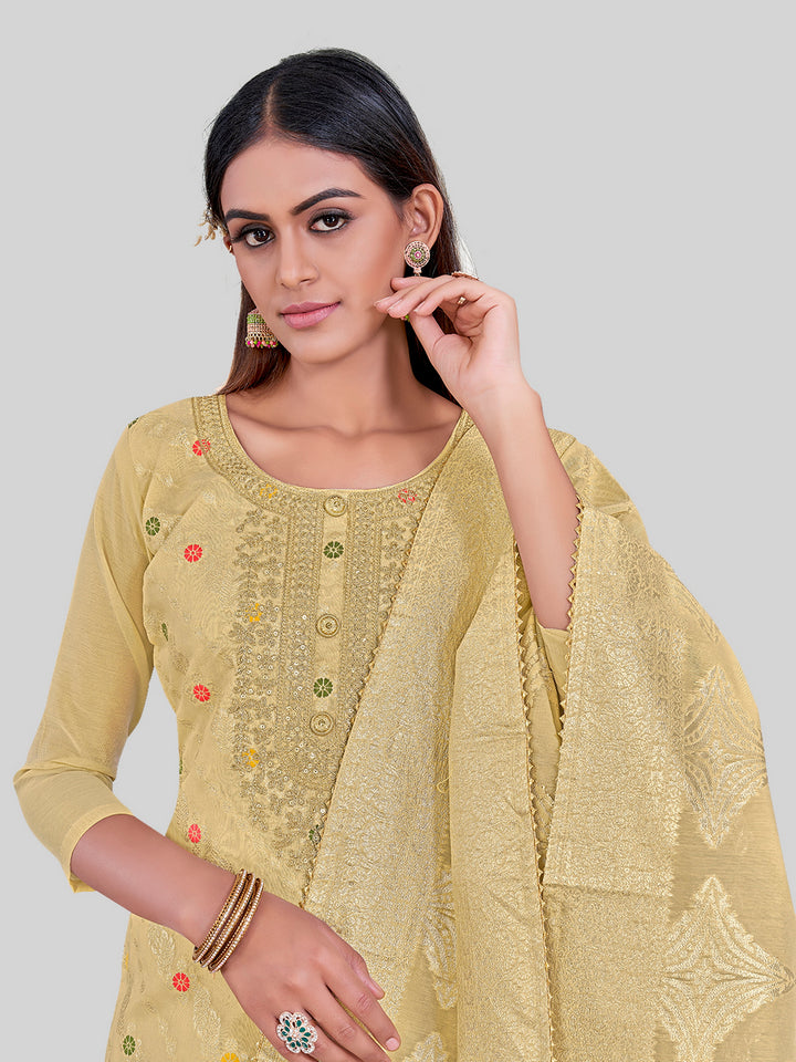 Elegant Kurti Set for Women | Three-Quarter Sleeves & Round Neck | Party Wear