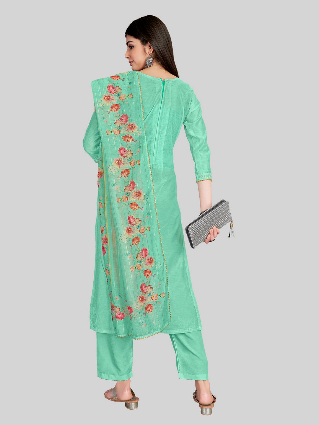 Stylish Kurti Set | Lurex Dupatta & Chanderi Silk Fabric | Wedding Party Wear