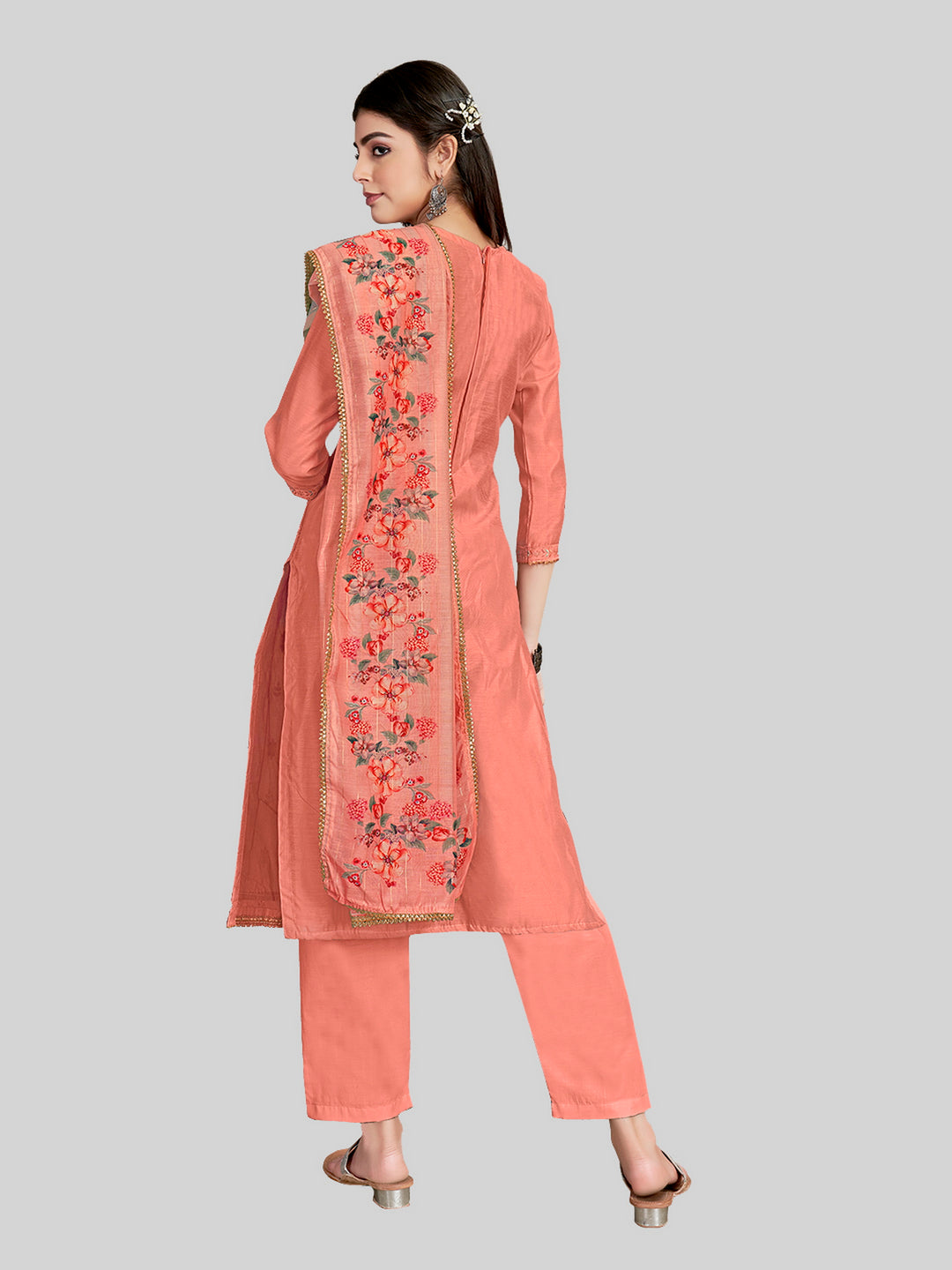 Stylish Kurti Set | Lurex Dupatta & Chanderi Silk Fabric | Wedding Party Wear