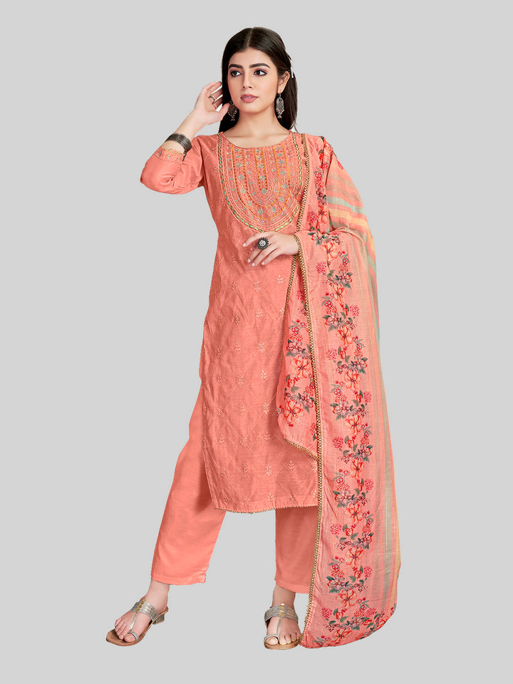 Stylish Kurti Set | Lurex Dupatta & Chanderi Silk Fabric | Wedding Party Wear