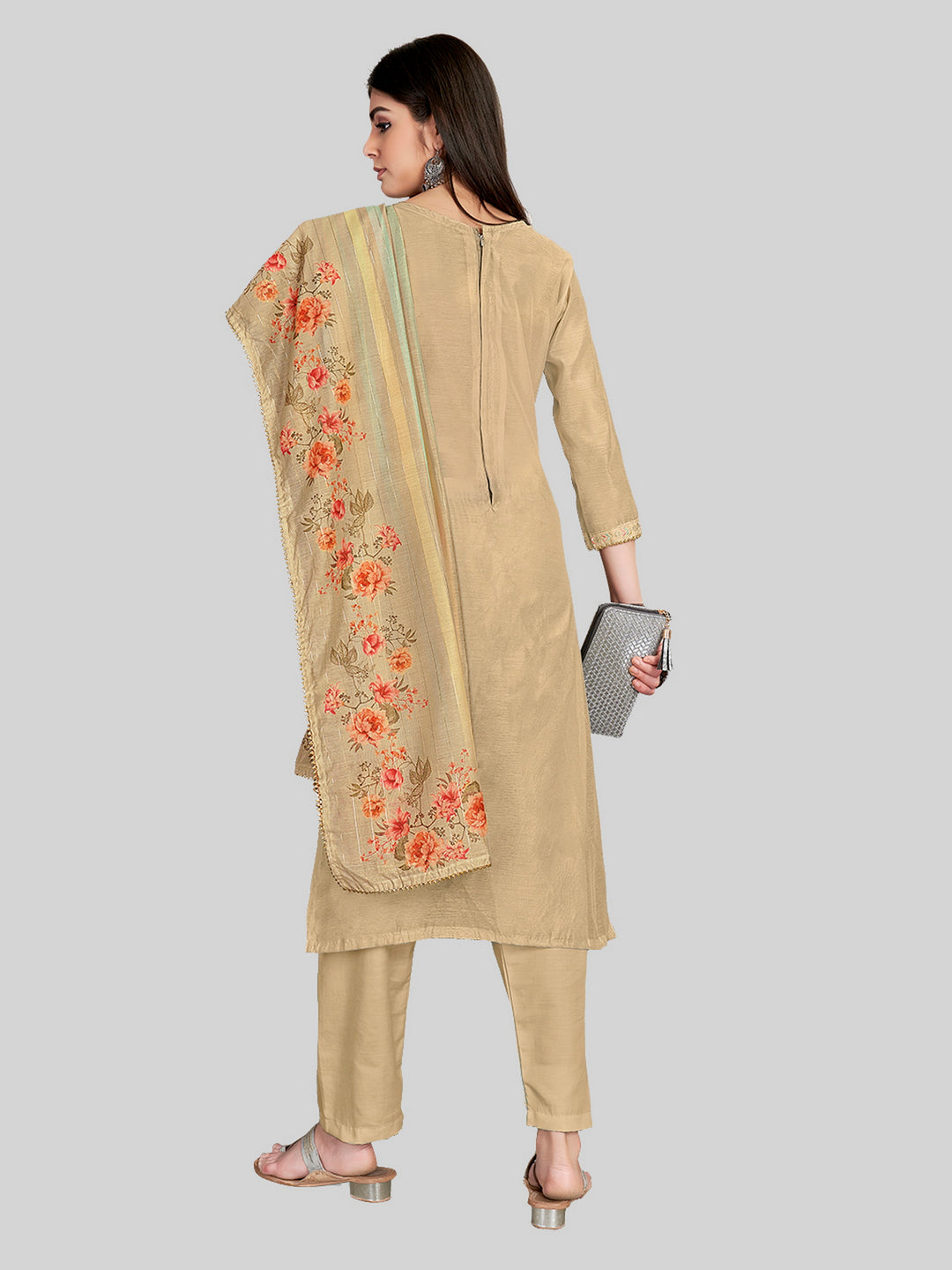 Stylish Kurti Set | Lurex Dupatta & Chanderi Silk Fabric | Wedding Party Wear